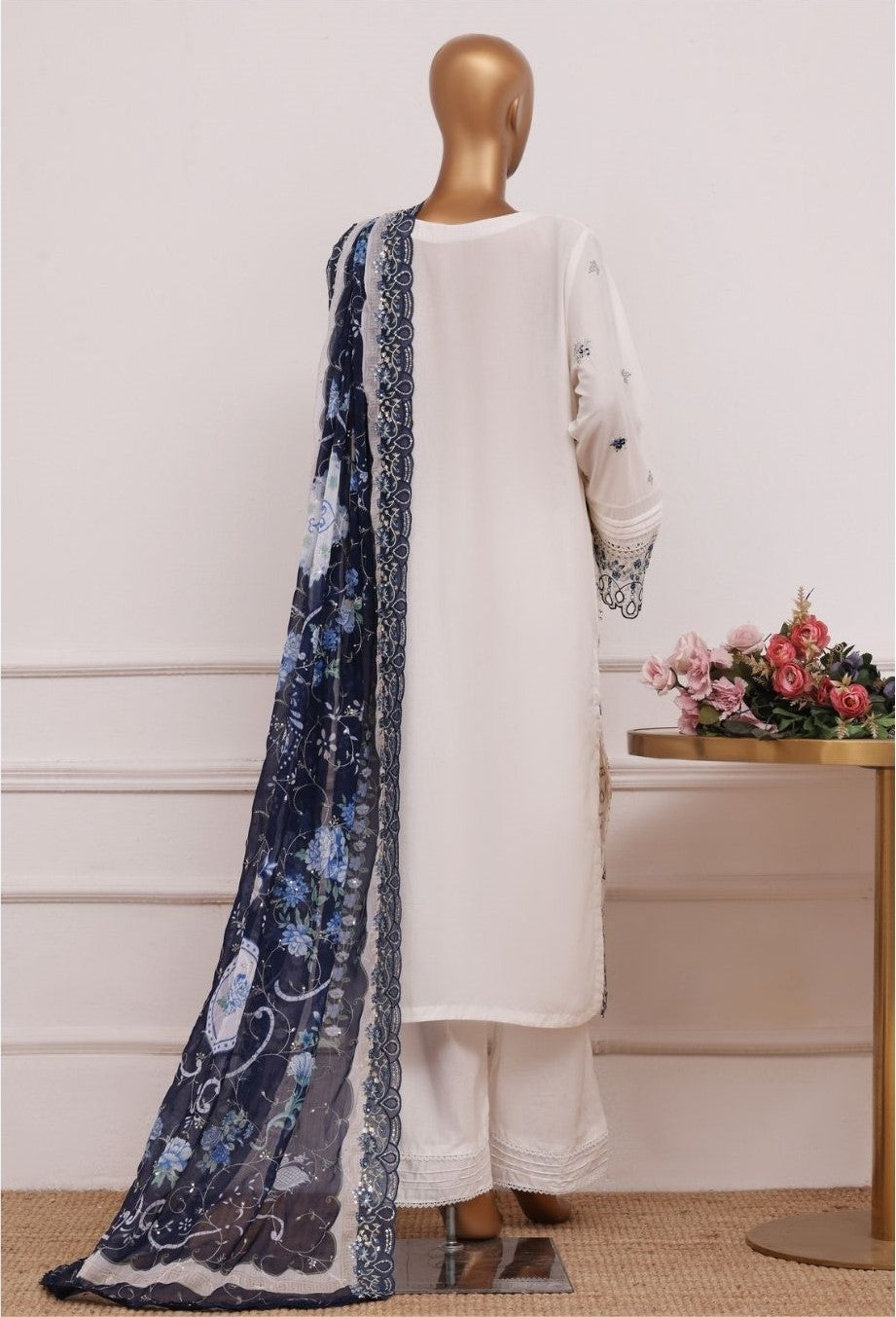BIN SAEED Ethereal Embroideries White