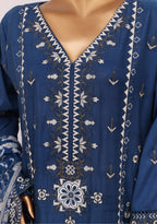 BIN SAEED Ethereal Embroideries Slate Blue
