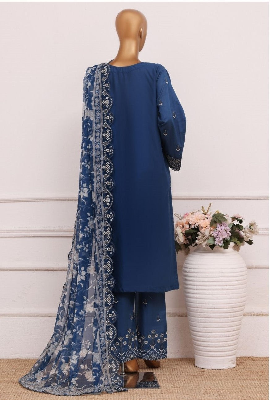 BIN SAEED Ethereal Embroideries Slate Blue