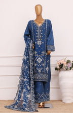 BIN SAEED Ethereal Embroideries Slate Blue