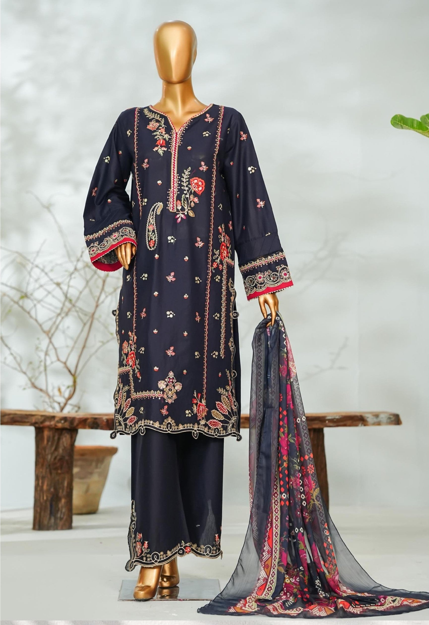 BIN SAEED Feminine Finesse Midnight Blue
