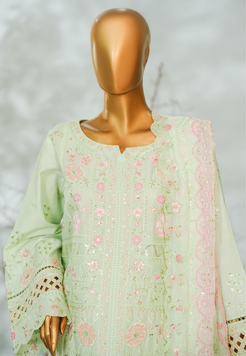 BIN SAEED Feminine Finesse Mint Green