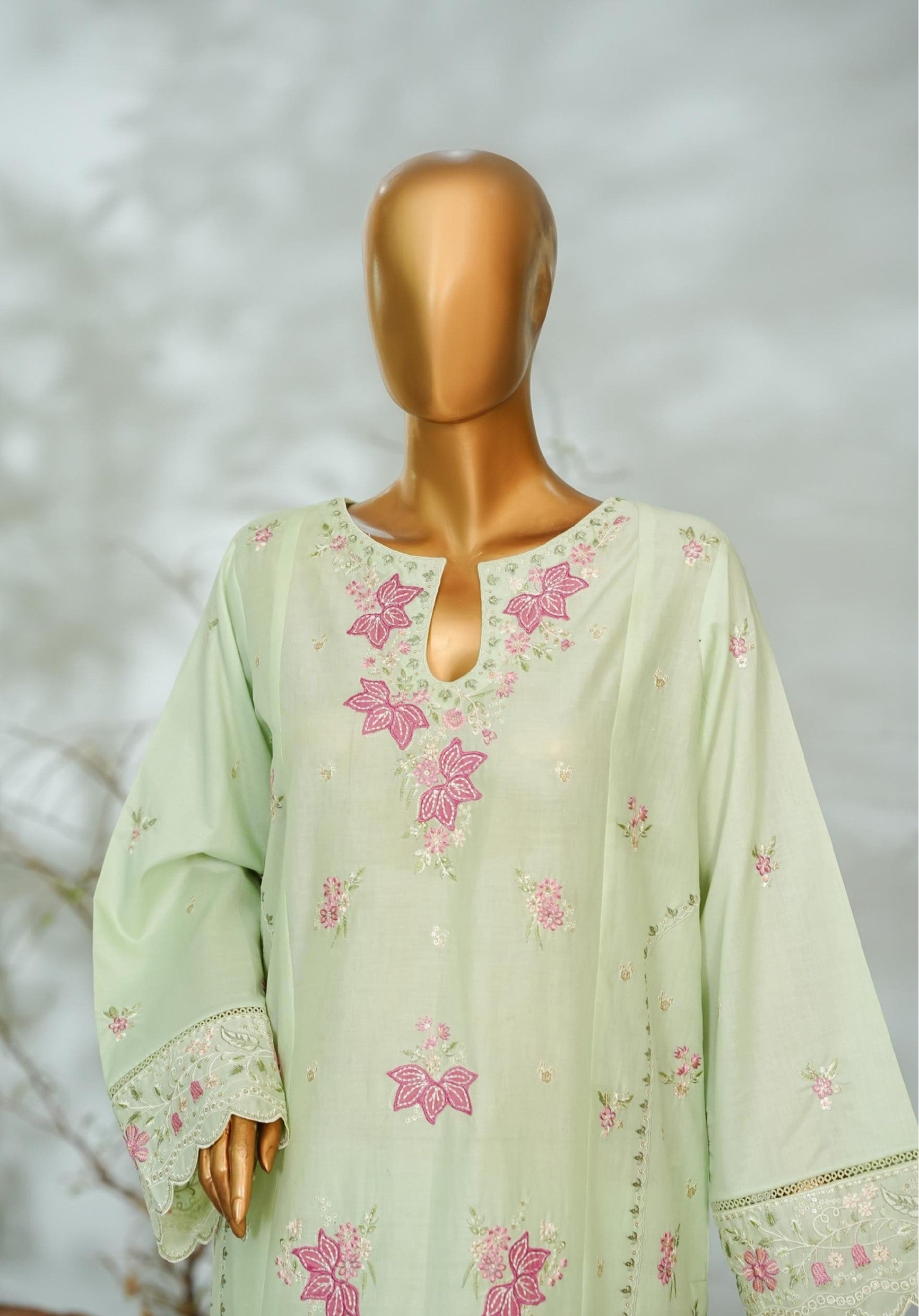 BIN SAEED Feminine Finesse Pistachio Green