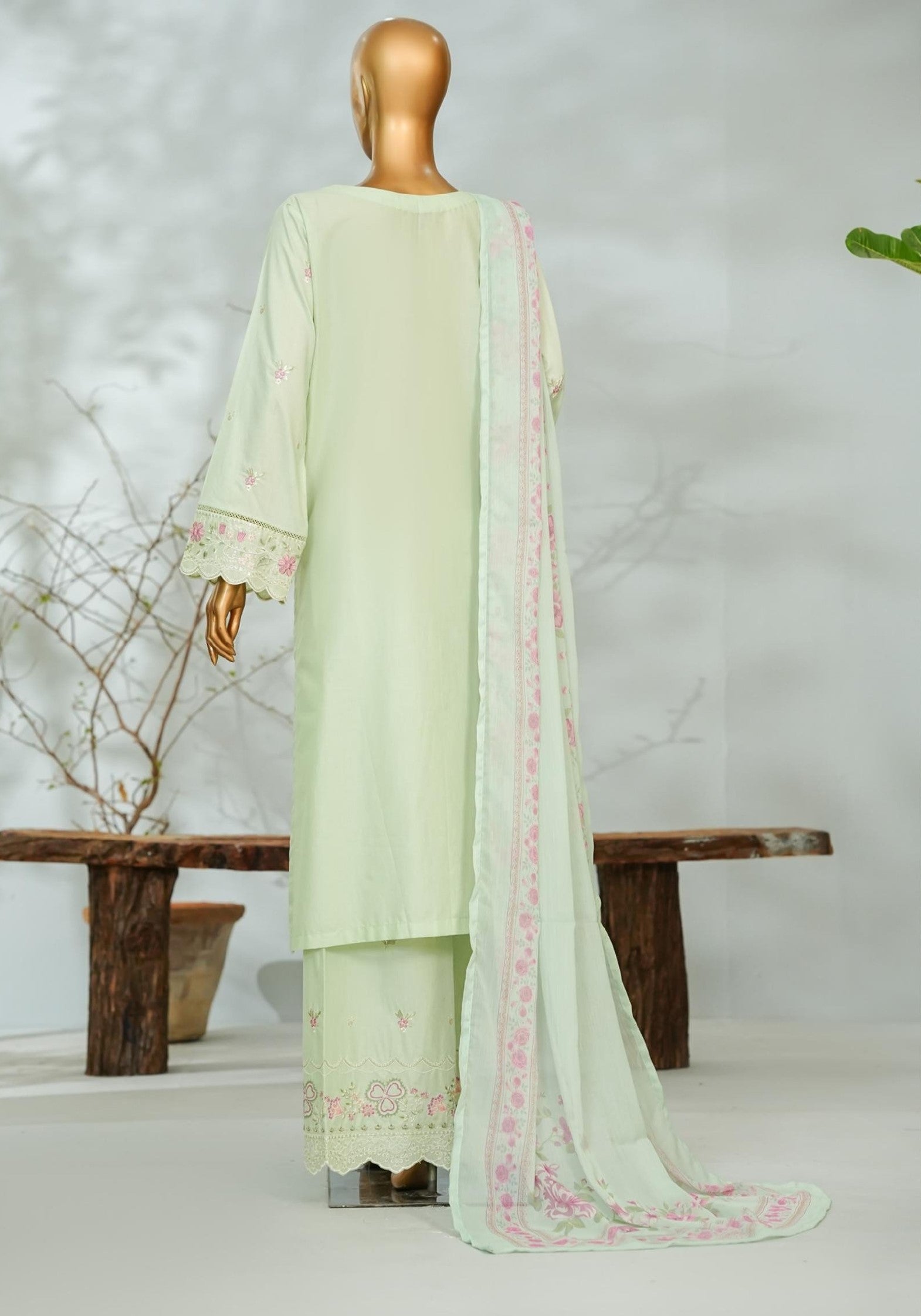 BIN SAEED Feminine Finesse Mint Green
