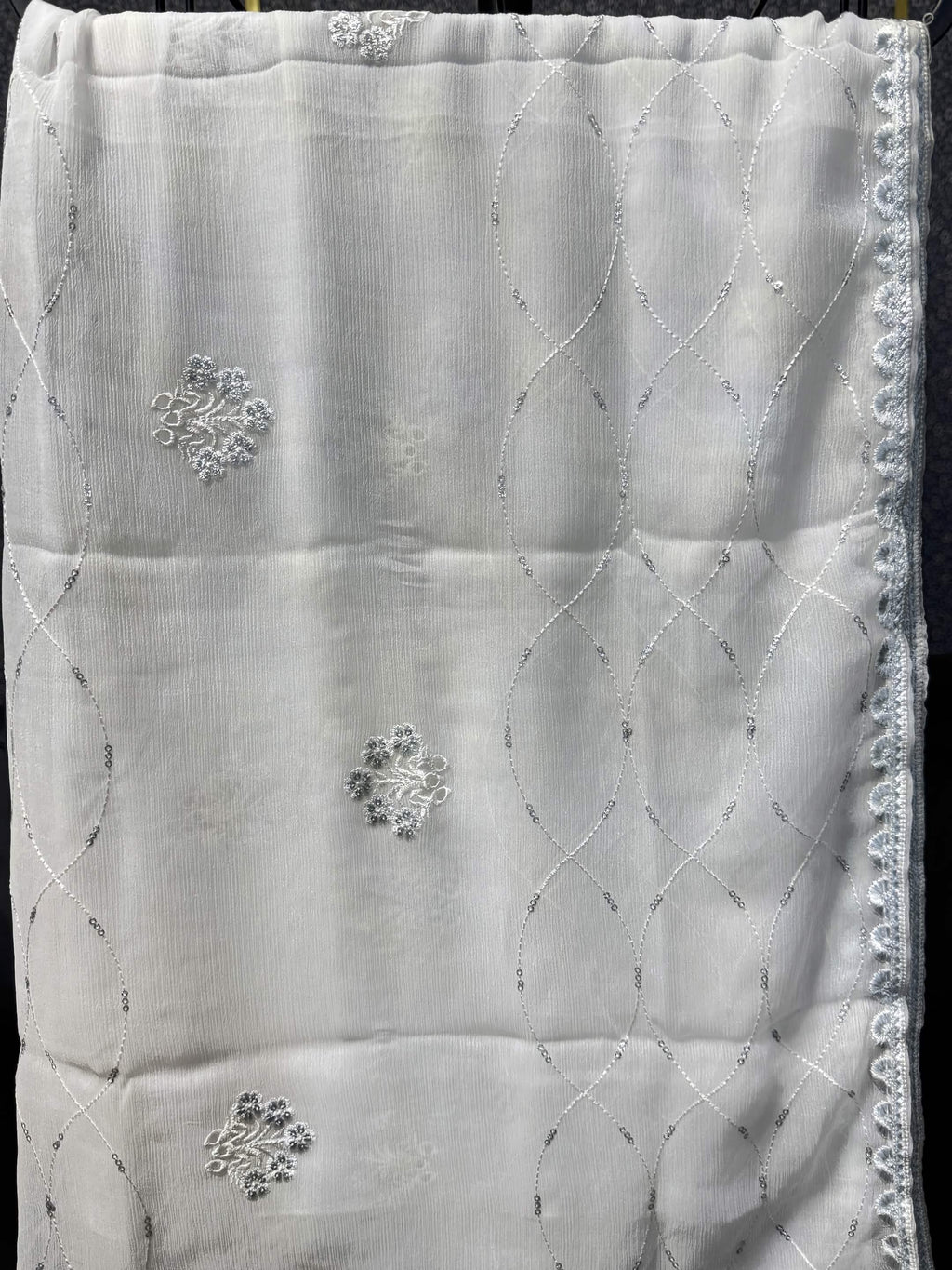 AL UMER Ivory Grace Pearl Chikankari 3pc