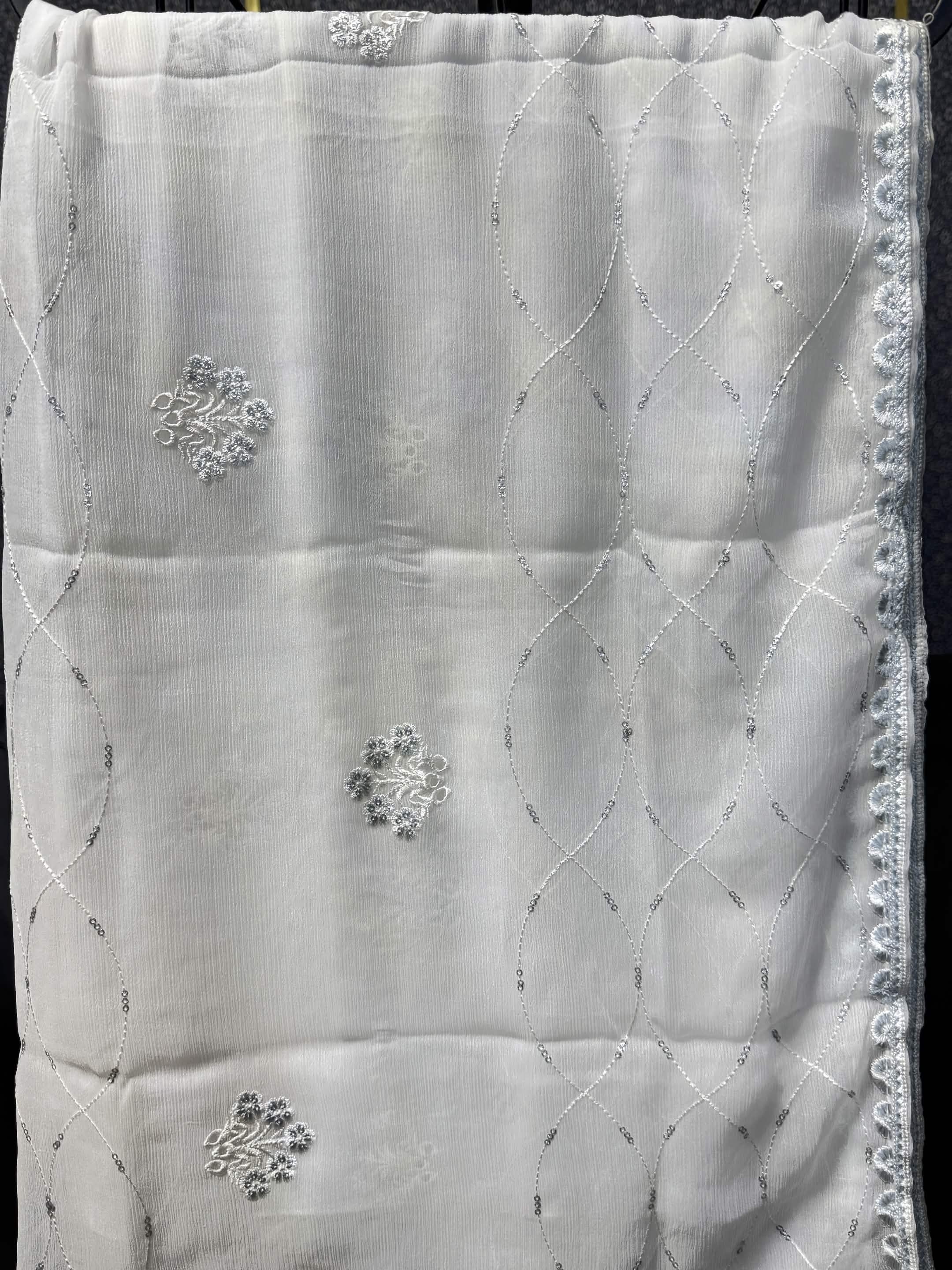 AL UMER Ivory Grace Pearl Chikankari 3pc