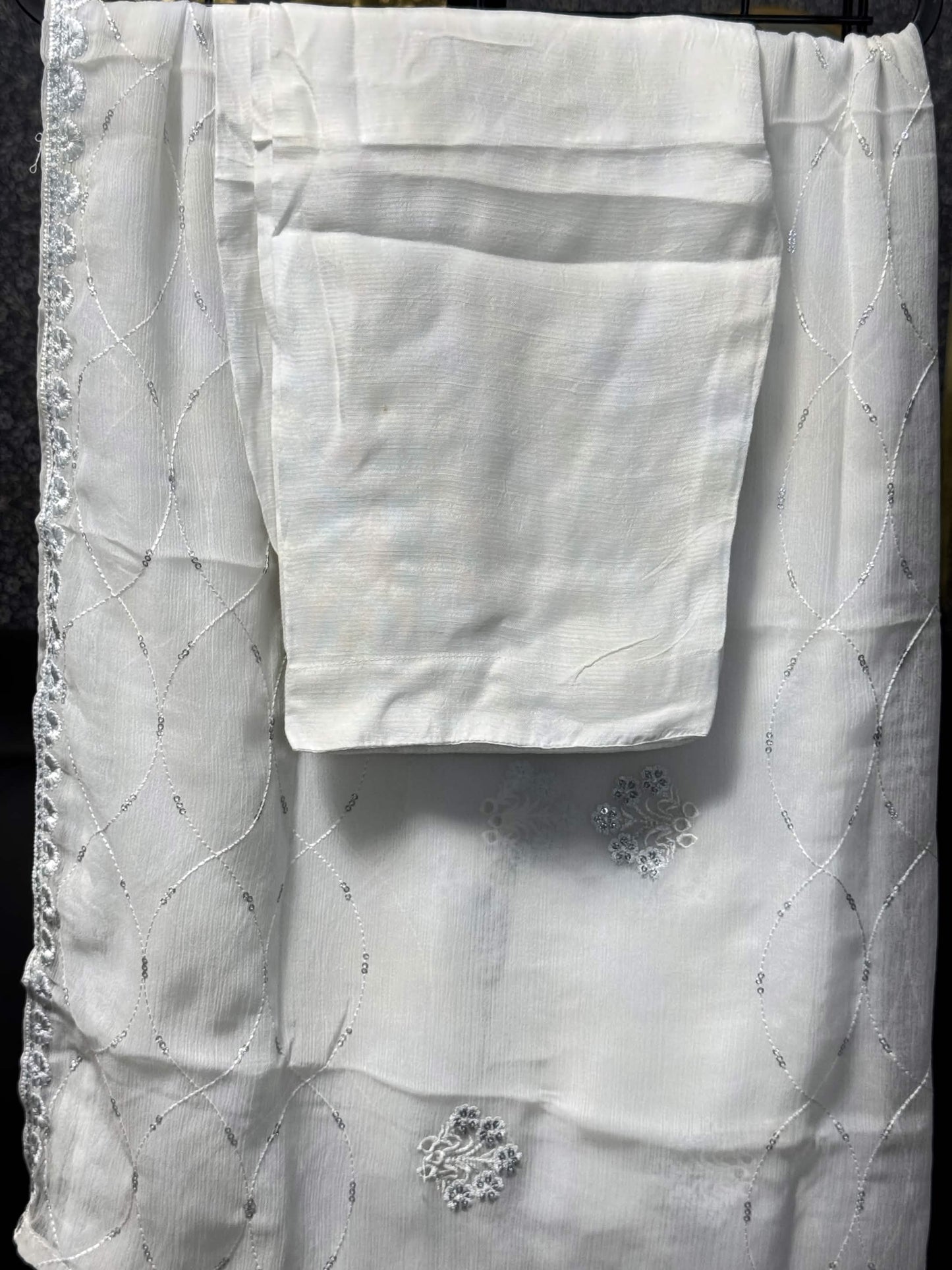AL UMER Ivory Grace Pearl Chikankari 3pc