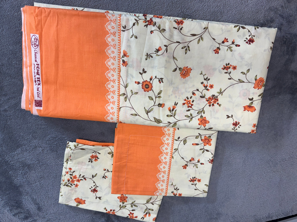 Home Tex Classical floral-patterned bedsheet set
