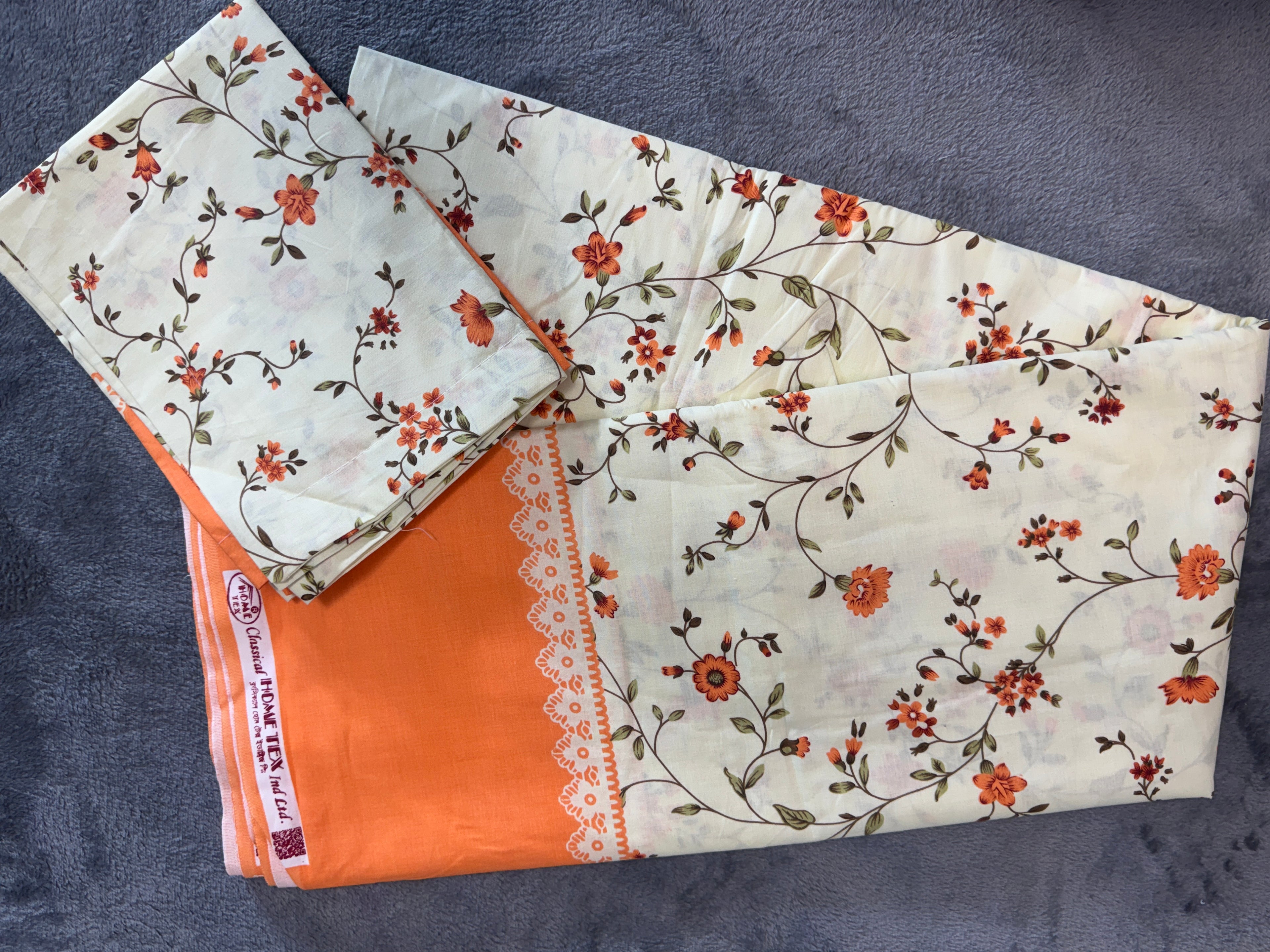 Home Tex Classical floral-patterned bedsheet set